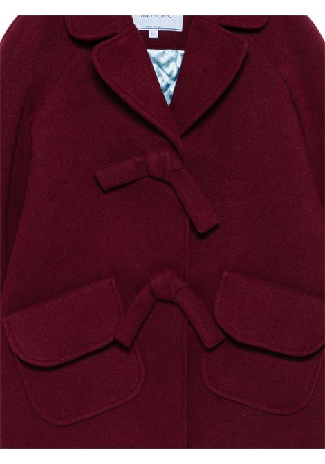 Cappotto con applicazione MIMISOL | MFCT053 TS1062BRD